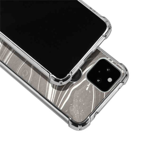 Grey Marble Google Pixel 5 Clear Case